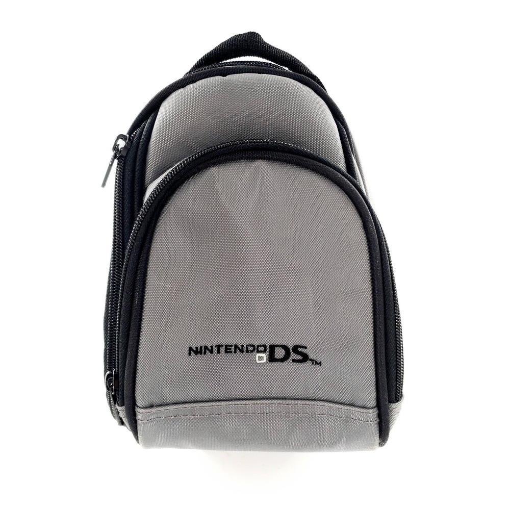 Nintendo DS Mini Backpack Carrying Case Travel Storage Bag Gray